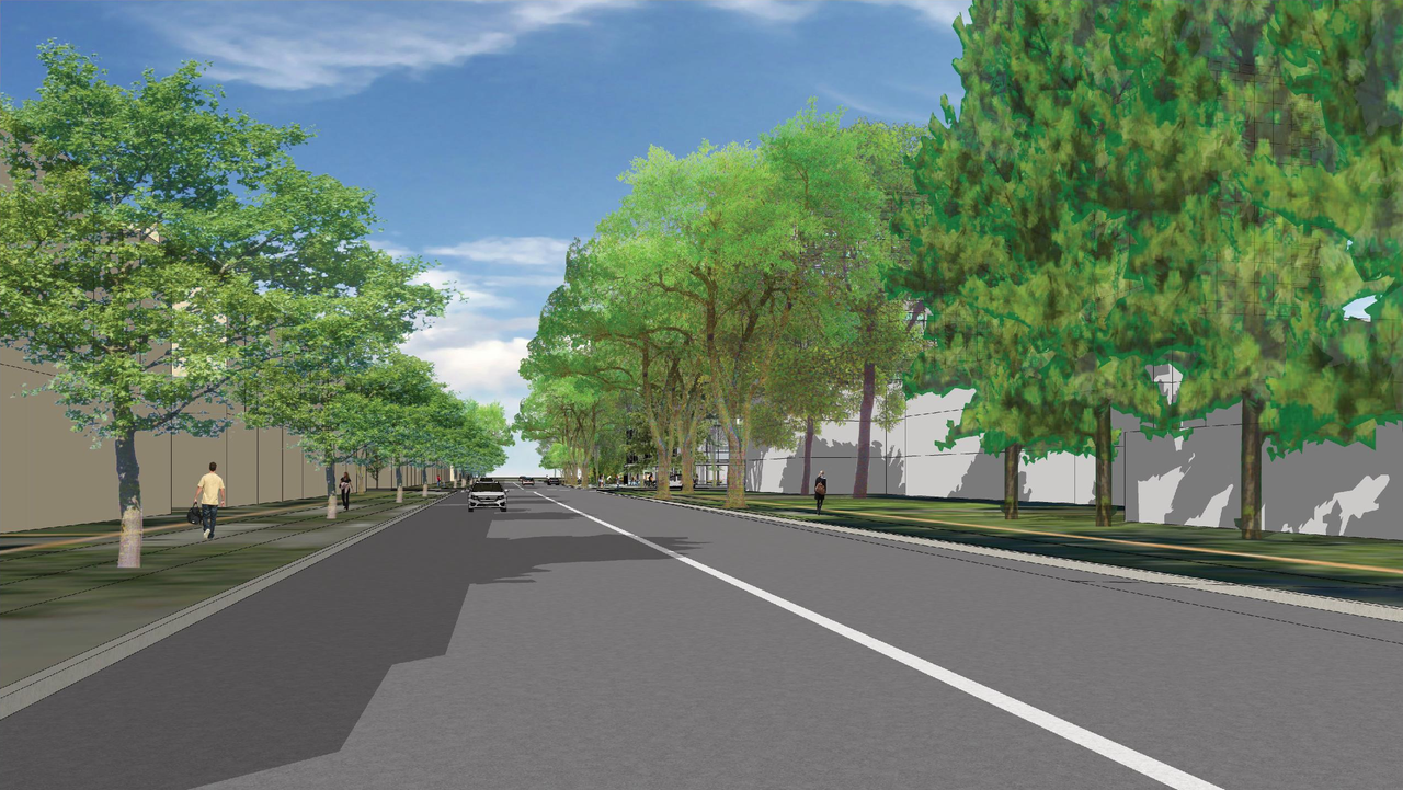 Rendering of building from page 2 of the file 'Rendering'