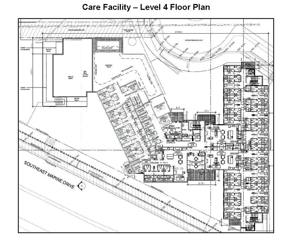 Floor plan for project from page 61 of the file 'Referral report'
