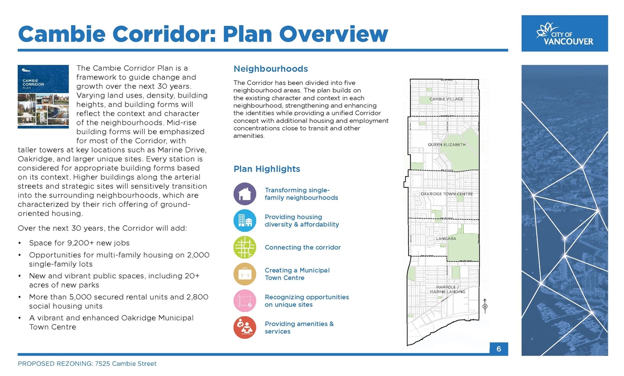 Construction site plan for project from page 6 of the file 'City boards'