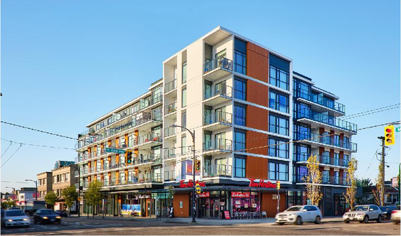 Rendering of building from page 12 of the file 'Applicant boards'