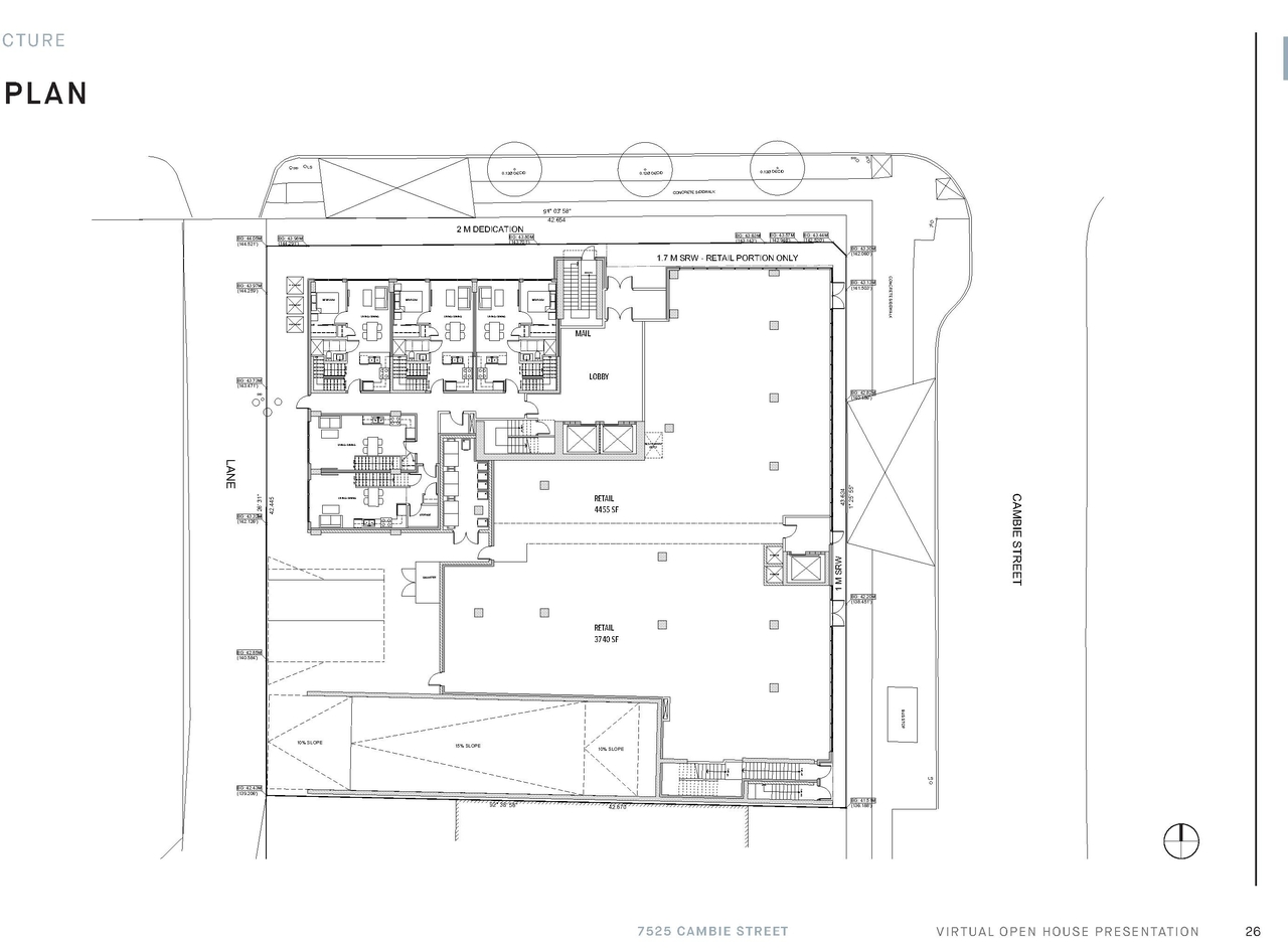 Construction site plan for project from page 26 of the file 'Applicant boards'