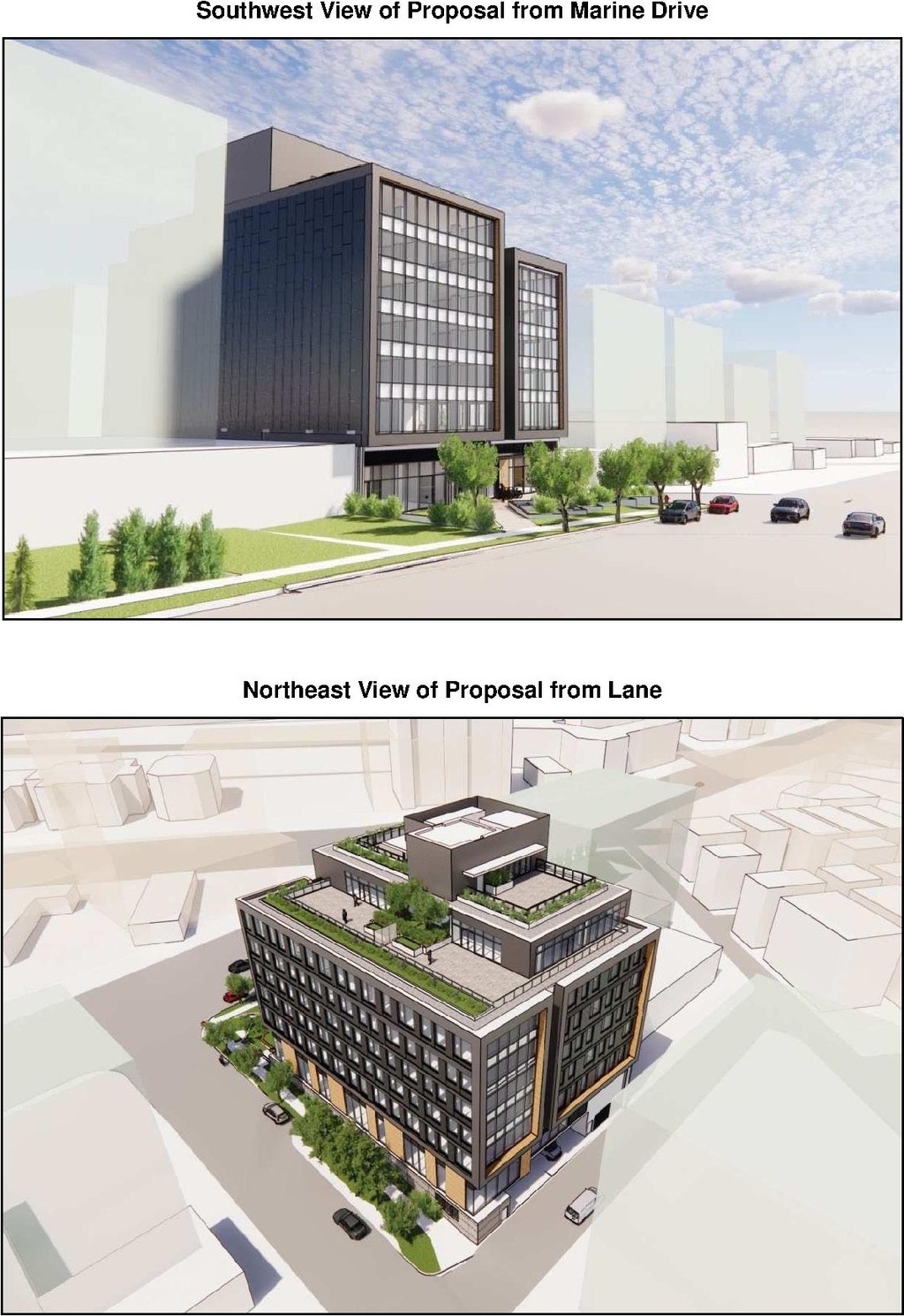 Rendering of building from page 42 of the file 'Referral report'
