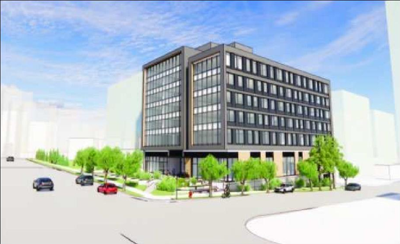Rendering of building from page 5 of the file 'Referral report'