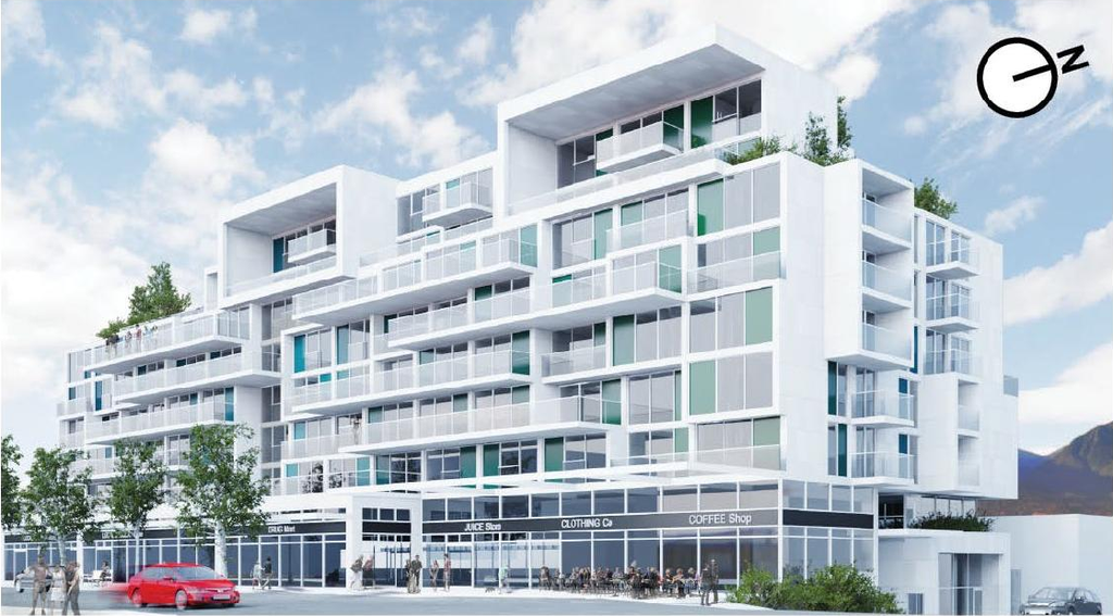Rendering of building from page 6 of the file 'Referral report'