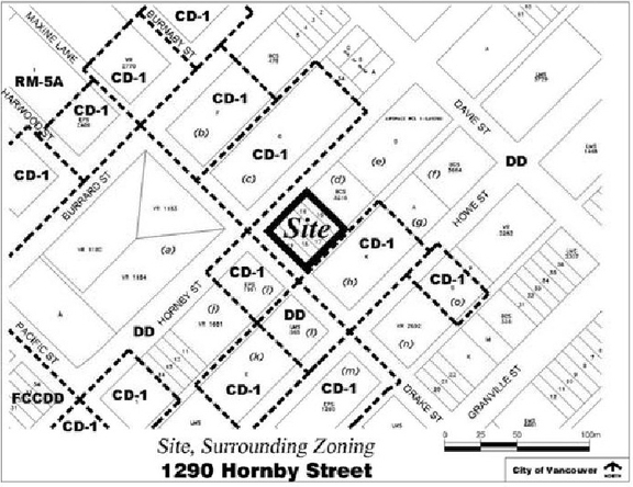 Construction site plan for project from page 3 of the file 'Referral report'