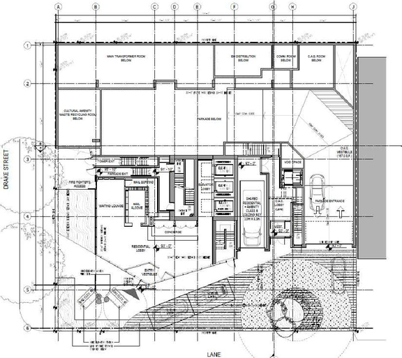 Floor plan for project from page 61 of the file 'Referral report'