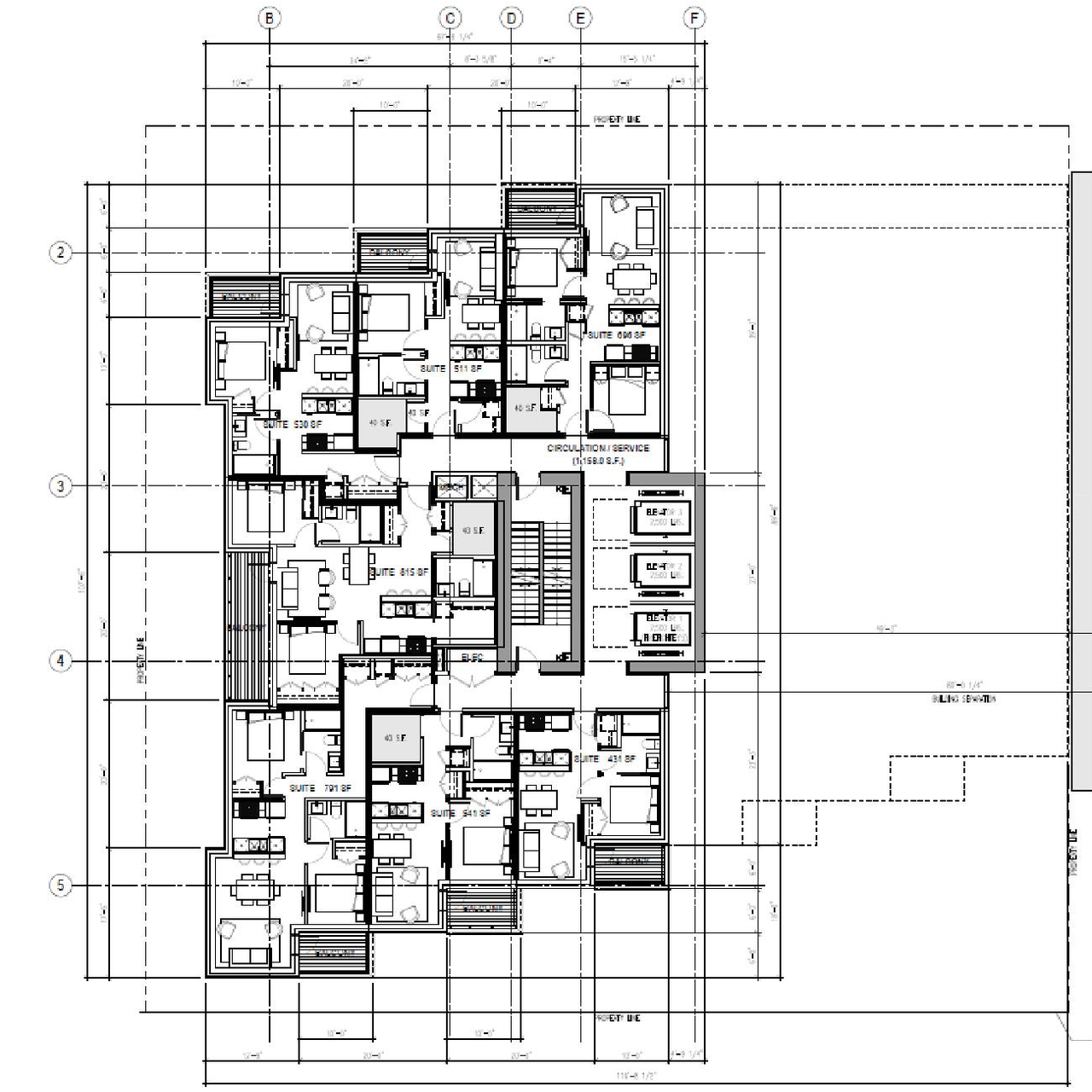Floor plan for project from page 62 of the file 'Referral report'