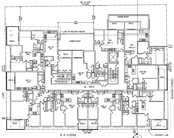Construction site plan for project from page 41 of the file 'Referral report'