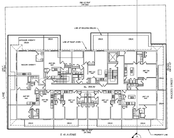 Construction site plan for project from page 42 of the file 'Referral report'