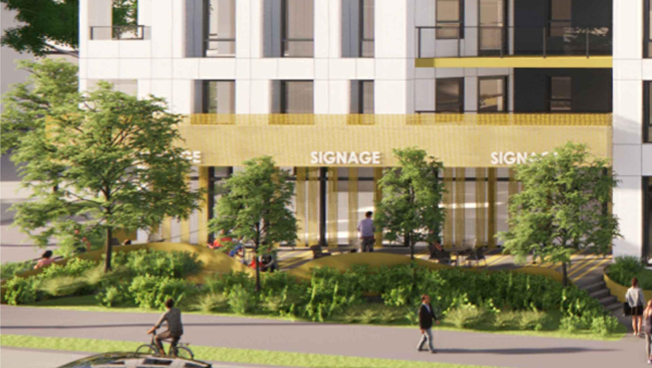 Rendering of building from page 13 of the file 'Application booklet'