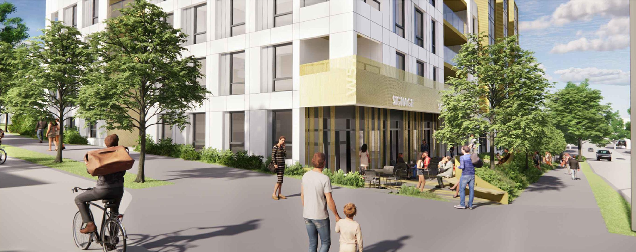 Rendering of building from page 15 of the file 'Application booklet'