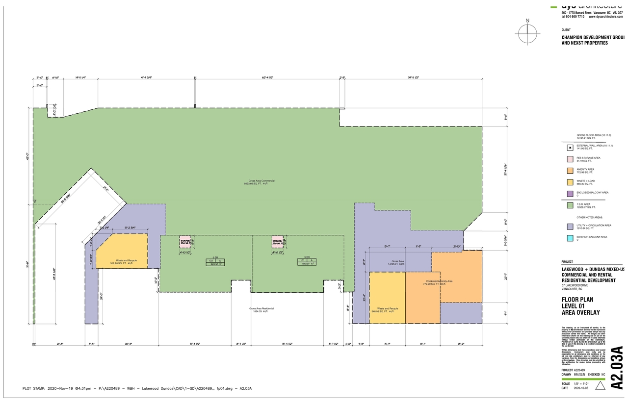 Construction site plan for project from page 53 of the file 'Application booklet'