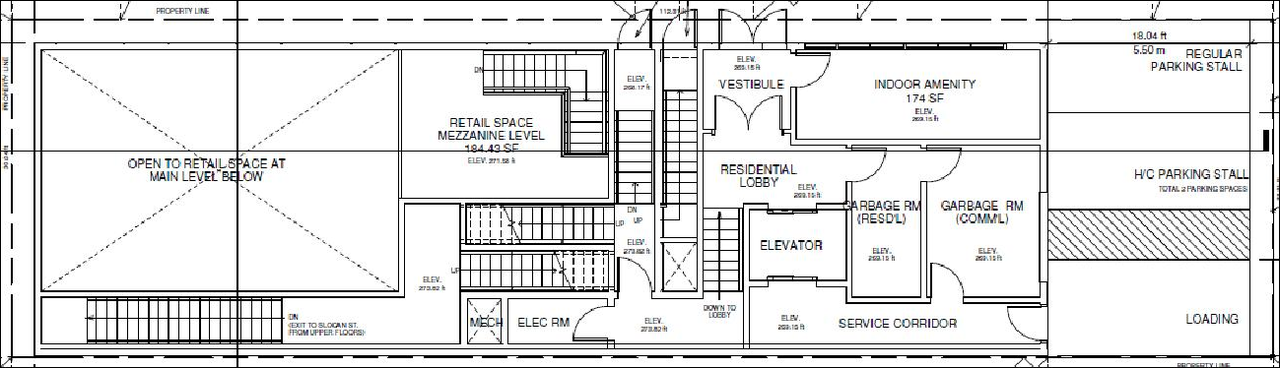Construction site plan for project from page 41 of the file 'Referral report'