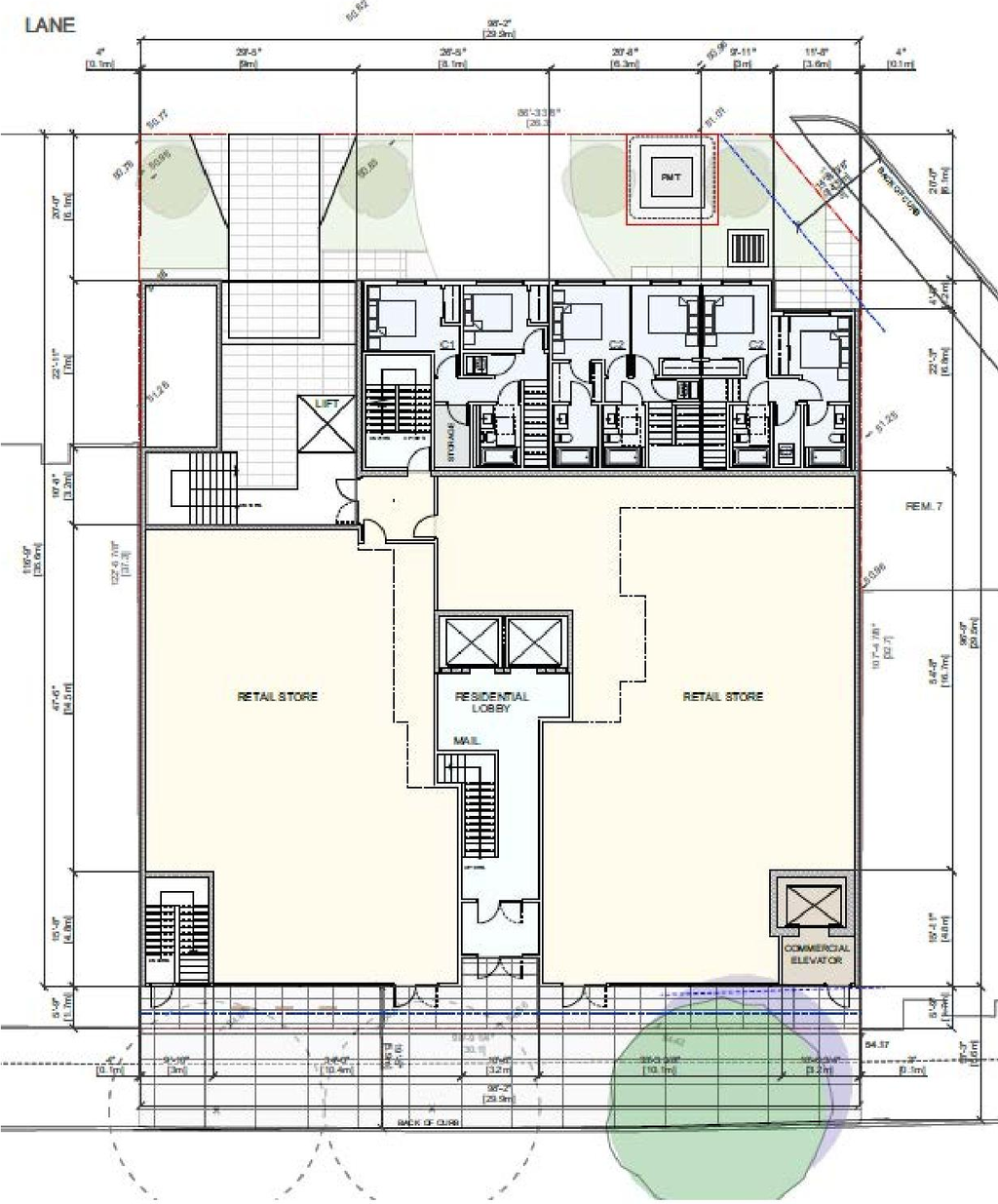 Floor plan for project from page 41 of the file 'Referral report'