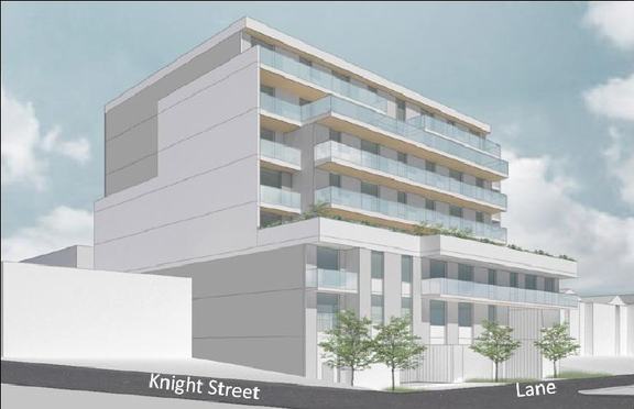 Rendering of building from page 7 of the file 'Referral report'
