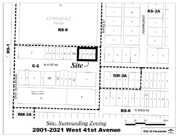 Construction site plan for project from page 4 of the file 'Referral Report'
