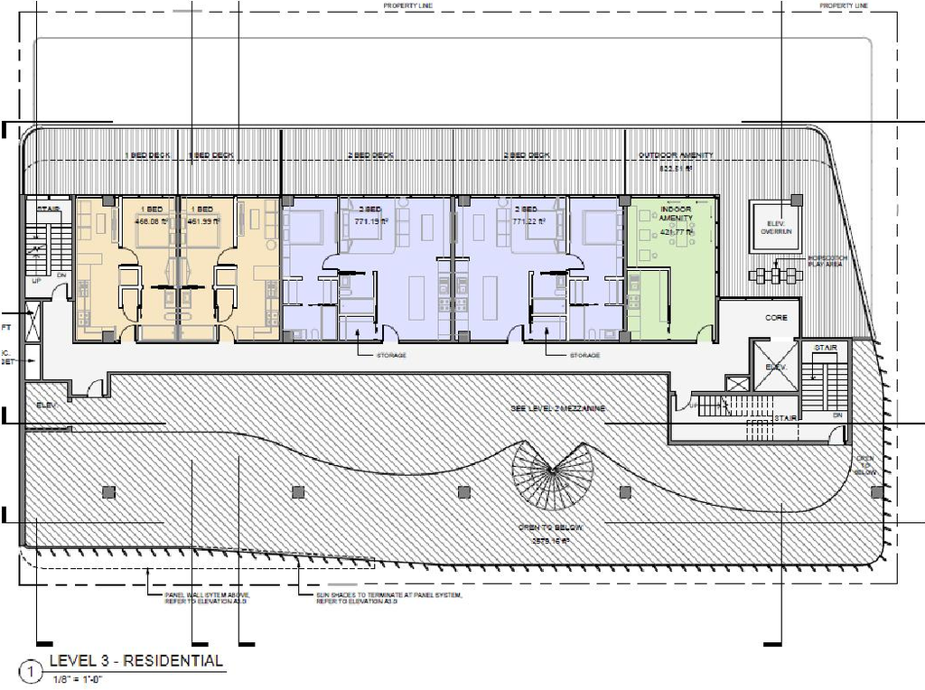 Construction site plan for project from page 46 of the file 'Referral Report'