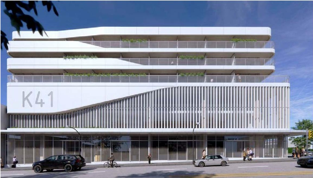 Rendering of building from page 7 of the file 'Referral Report'