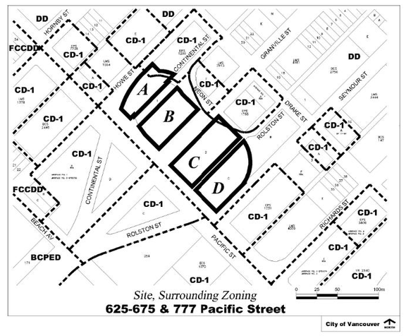 Construction site plan for project from page 5 of the file 'Referral report'
