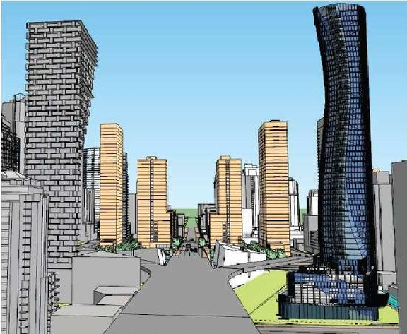 Rendering of building from page 8 of the file 'Referral report'