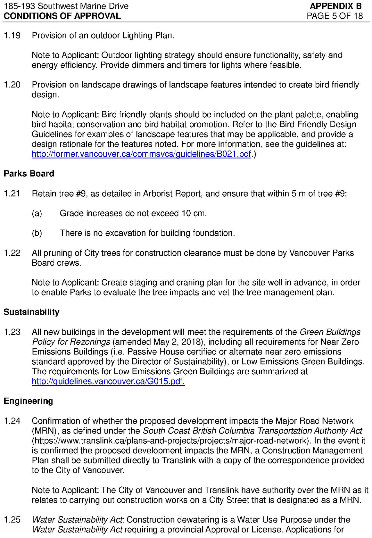 Construction site plan for project from page 20 of the file 'Referral report'