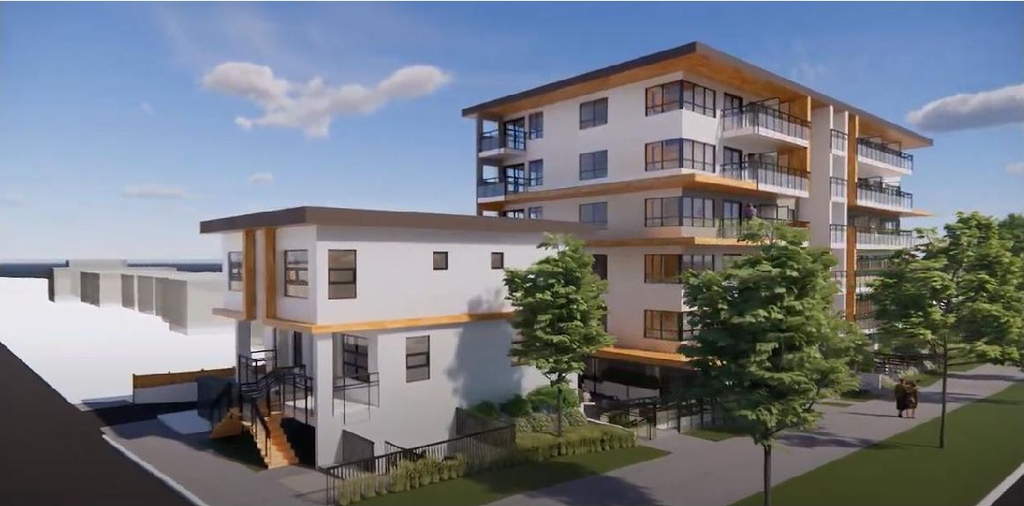 Rendering of building from page 40 of the file 'Referral report'