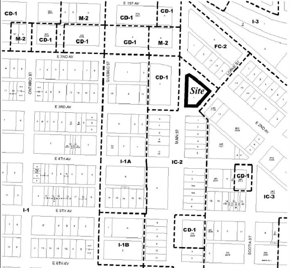 Construction site plan for project from page 4 of the file 'Referral report'