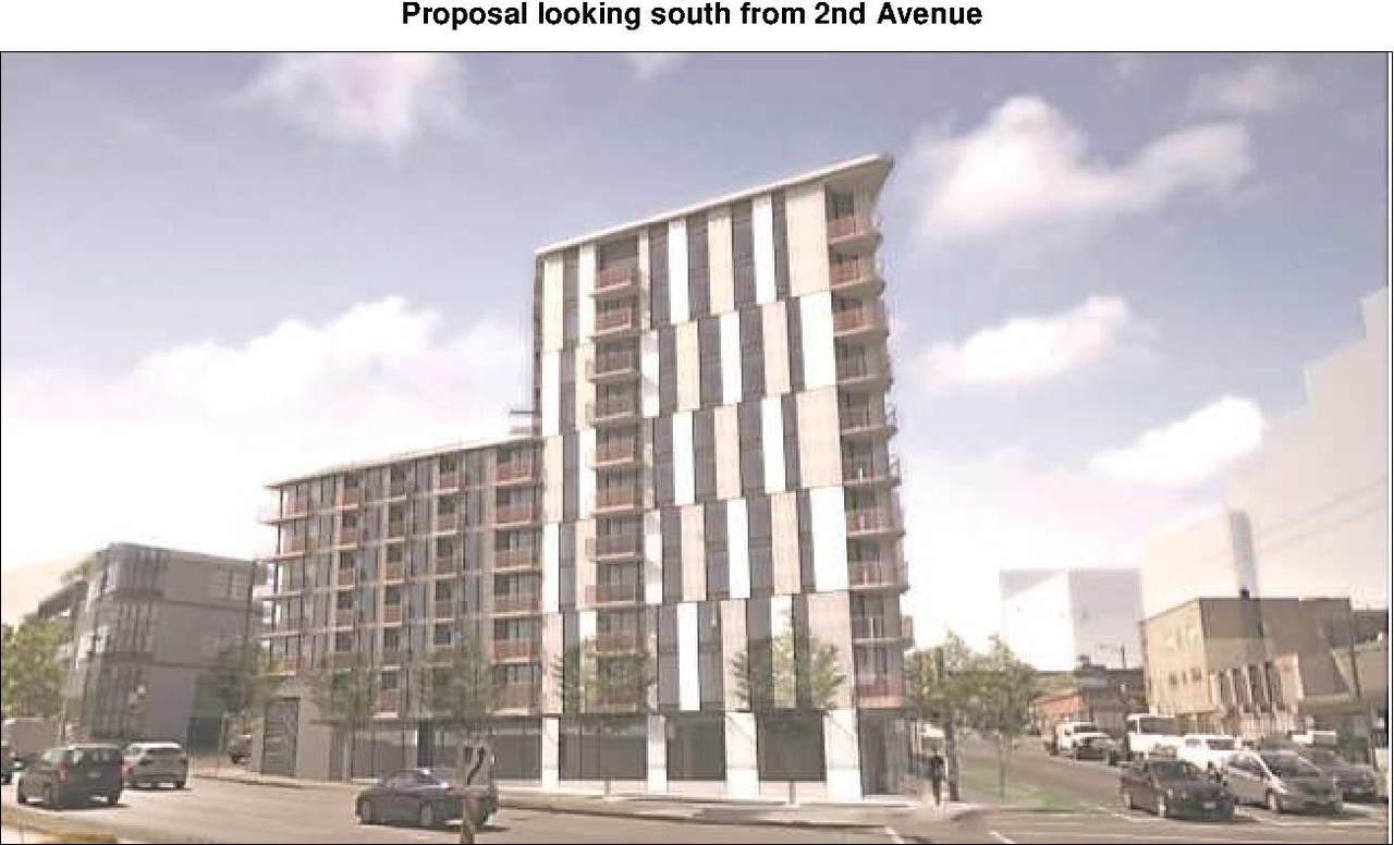 Rendering of building from page 40 of the file 'Referral report'
