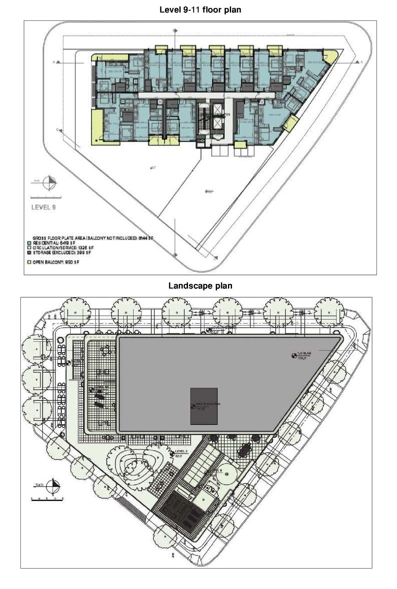 Floor plan for project from page 43 of the file 'Referral report'