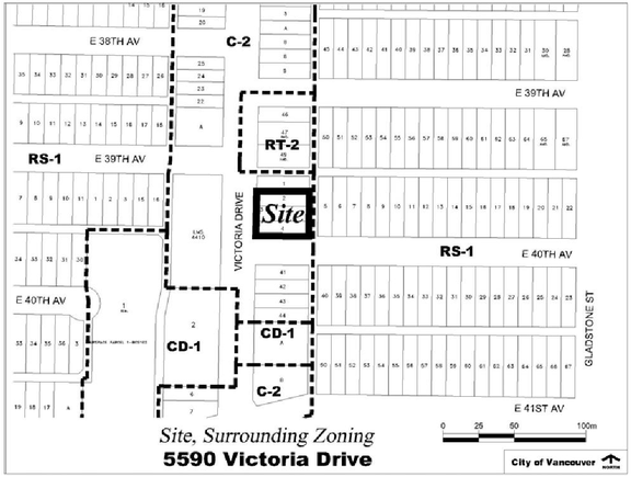 Construction site plan for project from page 4 of the file 'Referral report'