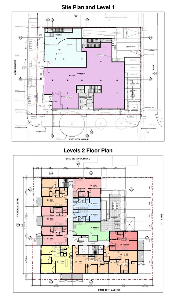 Floor plan for project from page 42 of the file 'Referral report'