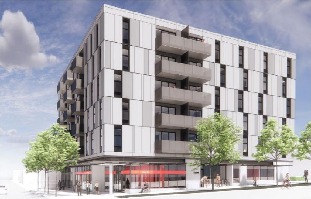 Rendering of building from page 6 of the file 'Referral report'