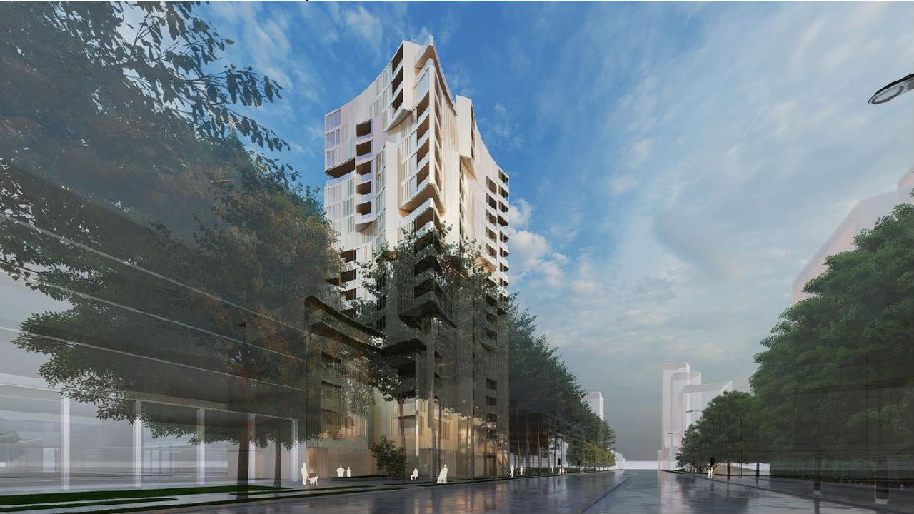 Rendering of building from page 50 of the file 'Referral report'