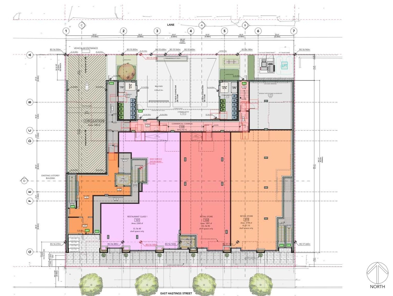 Floor plan for project from page 15 of the file 'Applicant boards'