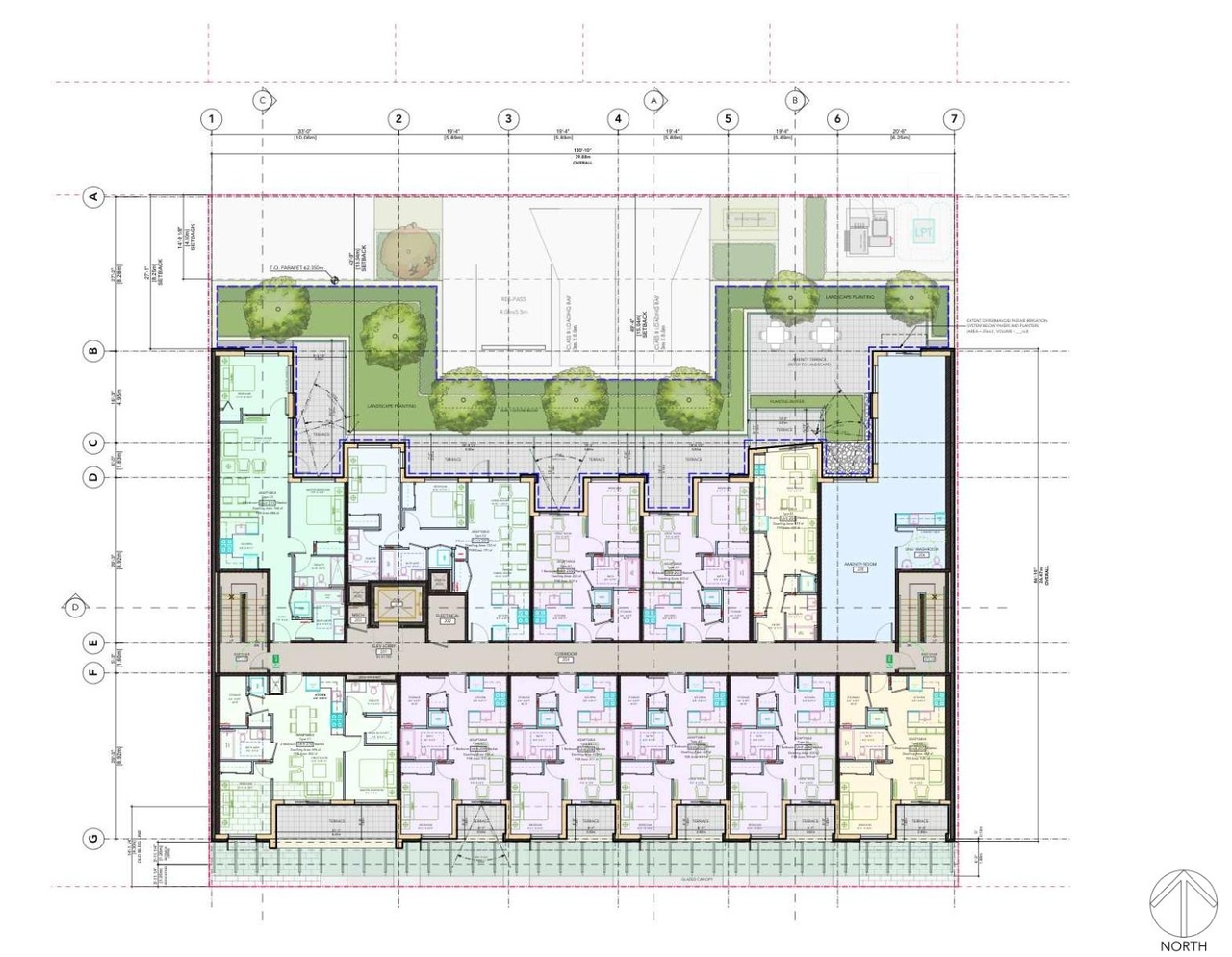 Floor plan for project from page 16 of the file 'Applicant boards'
