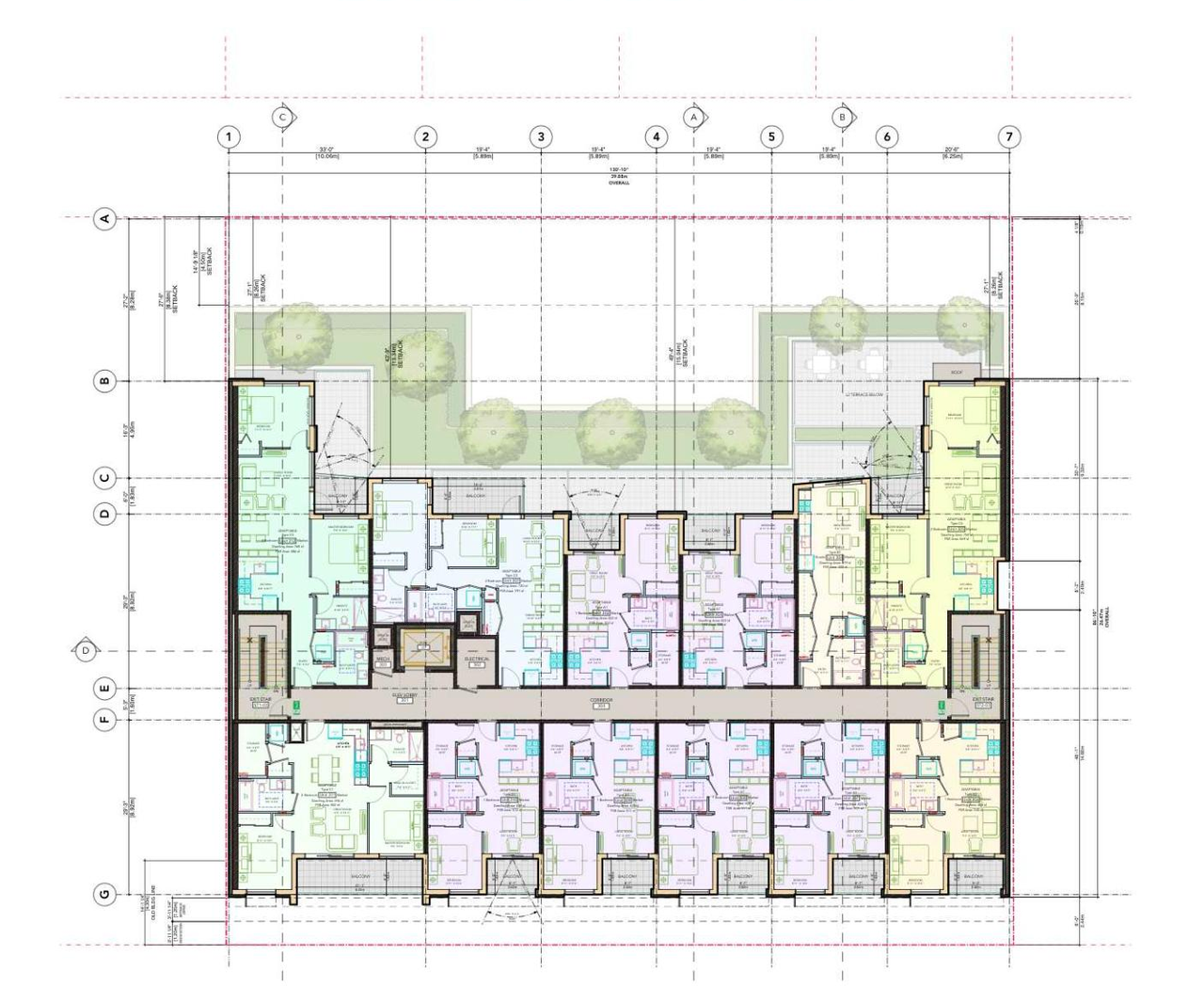 Floor plan for project from page 17 of the file 'Applicant boards'