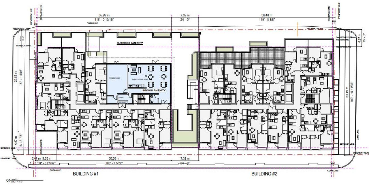 Construction site plan for project from page 39 of the file 'Referral Report'