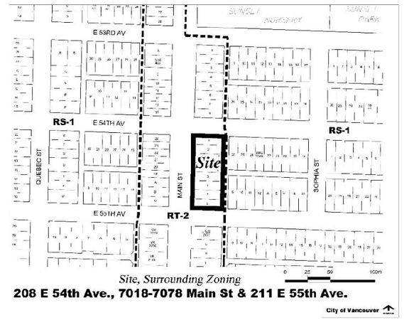 Construction site plan for project from page 4 of the file 'Referral Report'