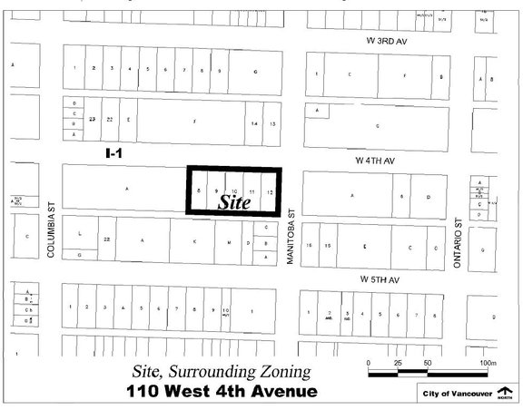 Construction site plan for project from page 4 of the file 'Referral report'
