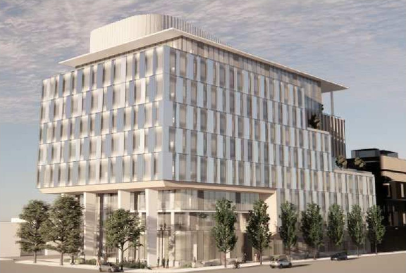 Rendering of building from page 6 of the file 'Referral report'