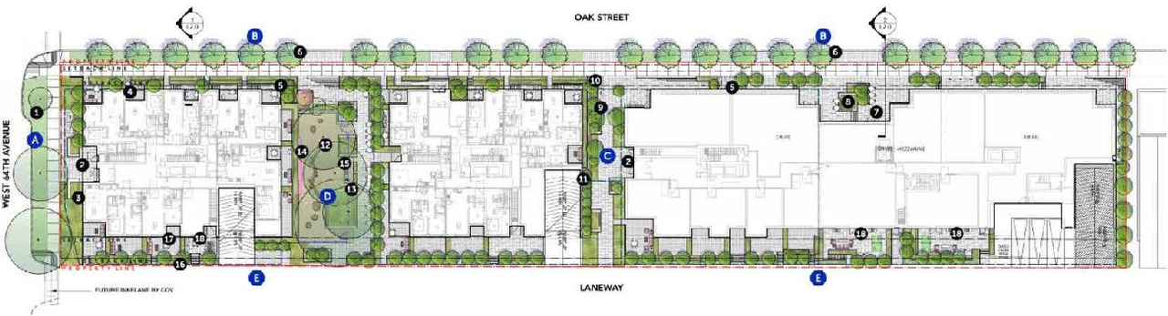 Construction site plan for project from page 41 of the file 'Referral Report'