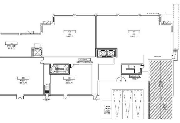 Floor plan for project from page 42 of the file 'Referral Report'