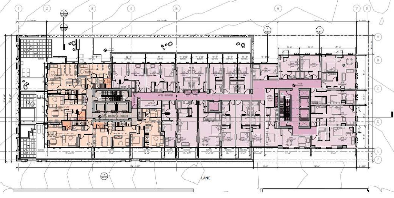 Construction site plan for project from page 19 of the file 'Referral Report'