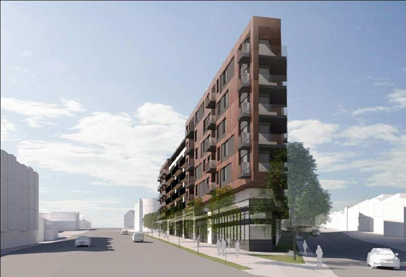 Rendering of building from page 5 of the file 'Referral report'