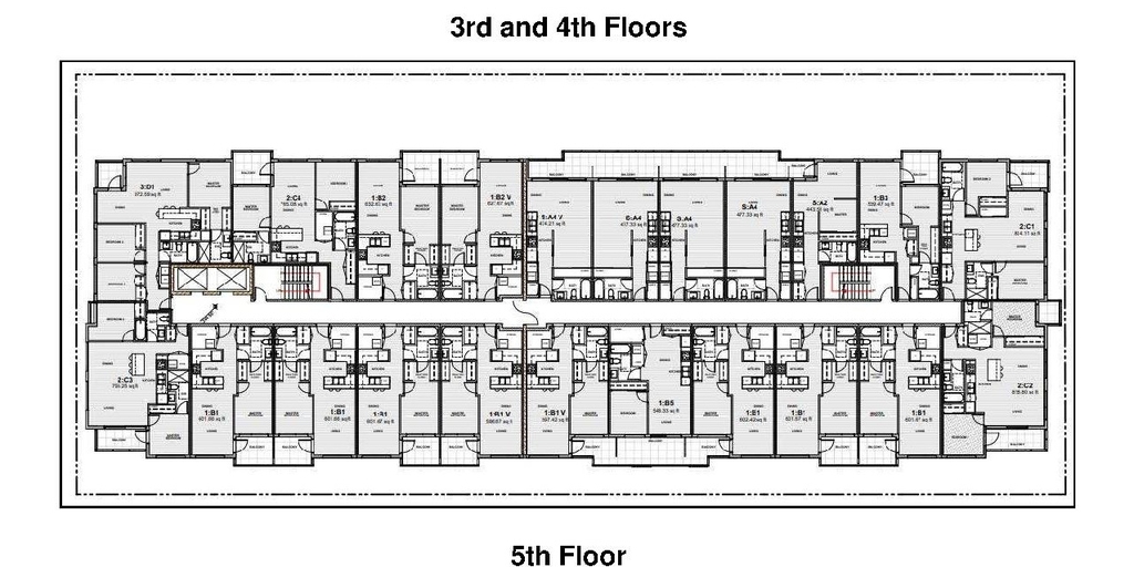 Floor plan for project from page 45 of the file 'Referral report'