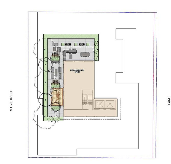 Construction site plan for project from page 46 of the file 'Referral report'