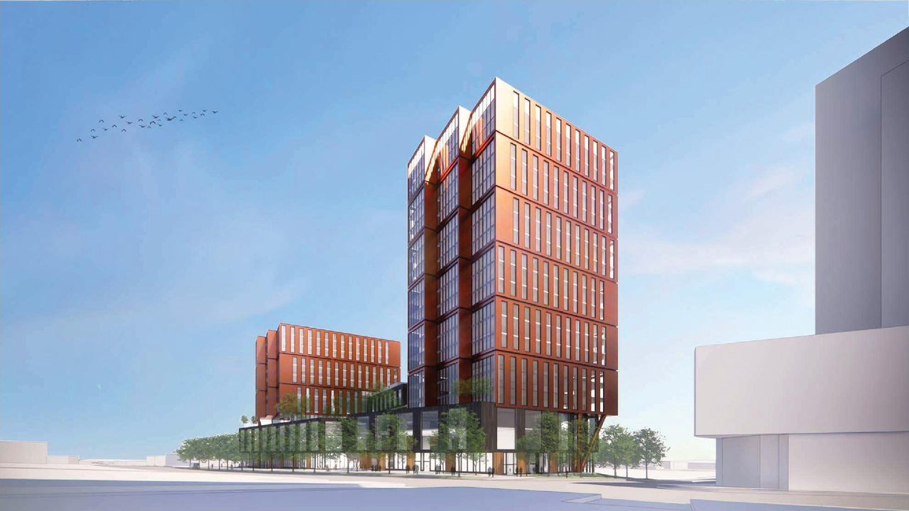 Rendering of building from page 12 of the file 'Applicant boards'