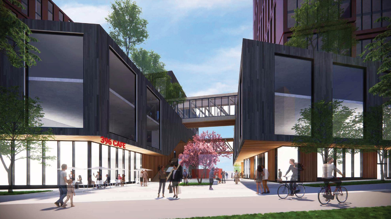 Rendering of building from page 15 of the file 'Applicant boards'