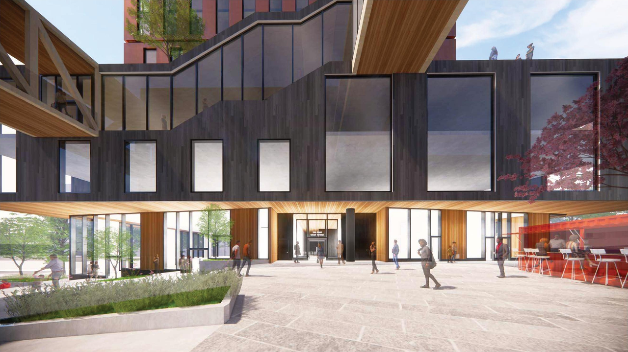 Rendering of building from page 16 of the file 'Applicant boards'