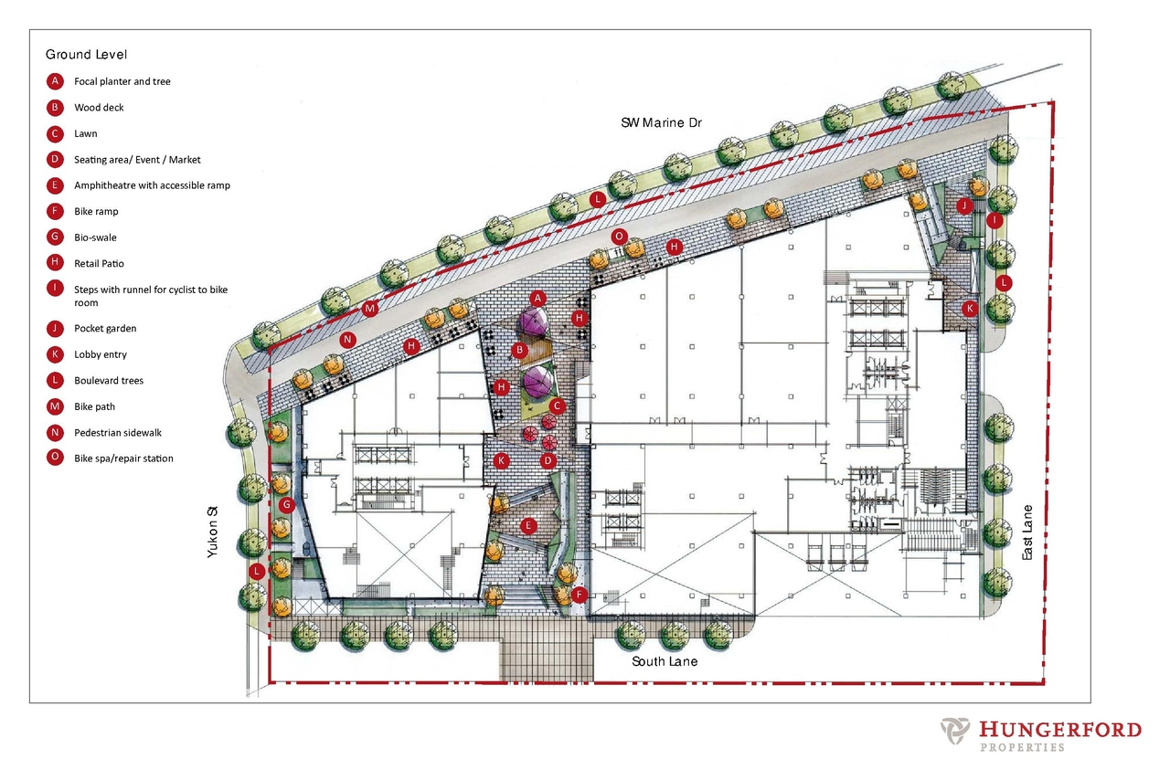 Construction site plan for project from page 19 of the file 'Applicant boards'